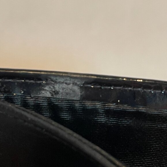 Chanel Vintage Patent Leather Compact Bifold Wallet - Black - Preowned - Picture 12 of 15